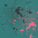 splattered colors.