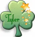 CLOVER WITH STARS WITH NAME TYLER
