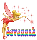 Tinkerbell GlitterSparkled Rainbow - Savannah