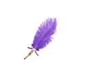 Feather Pen Dark Purple - Jaya