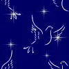Doves with stars