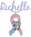 Richelle with Pregnancy and Infant loss Ribbon