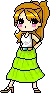 green dress