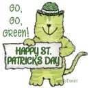 Cat celebrates St. Patrick's Day