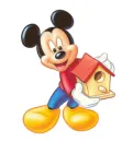 MICKEY MOUSE WITH A BIRD HOUSE