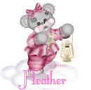 CREDDY BEAR WITH NAME HEATHER