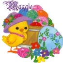 Happy Easter Name Tag