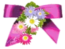 pink Bow with flowers