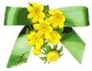 Green Bow with flowers