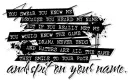 spit on your name