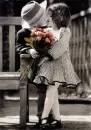 kissing kids