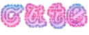 cute multi glitter