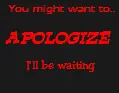 Apologize