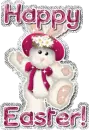 BUNNY WITH HAPPY EASTER