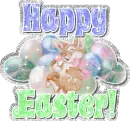 BUNNY WITH HAPPY EASTER