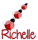 Richelle with Ladybugs