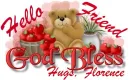 Hello Friend Hugs Florence