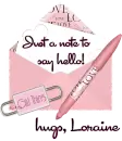 Just a note- Loraine