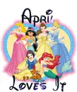 Disney princess - April loves it