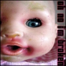 Broken baby doll