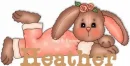 bunny with name heather