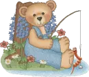 Teddy fishing