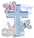 Blue Easter Cross