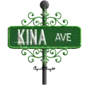 green street sign kina AVE