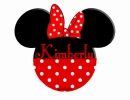 minnie head with name kimberly
