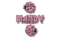 pink traveling ladybugs mandy