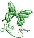 green butterfly lisa