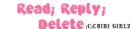 Read; Reply; Delete