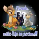 bambi and flower