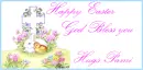 Blue cross - Happy Easter - Pami