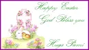 Pink cross - happy easter - Pami