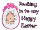 Peeking in to say Happy Easter