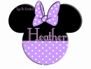 MINNIE WITH NAME HEATHER