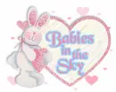 Bunny Big heart (Babies in the sky) Blue