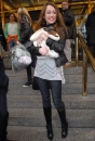 Miley with dog