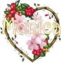 floral heart monica