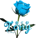 light blue rose rip r.i.p r i p tony