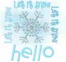 Let It Snow Snowflake