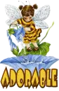 adorable bee girl