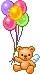 Teddy bear balloon