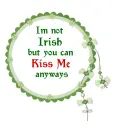 I'm not Irish but you can Kiss me anyways