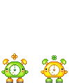 Dancing pixel clocks