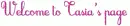 welcome to Tasia page