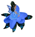 Blue flower with fairy-Tracy