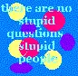 stupid people and questions