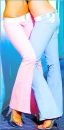 Pink pants & Blu pants